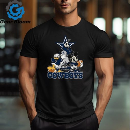 Cowboys NFL Mickey Mouse Football T Shirt