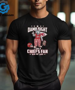 Damn Right I Am A Chiefs Fan Win Or Lose 2024 Mascot Shirt