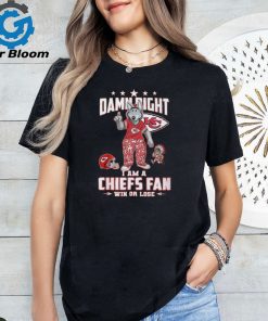 Damn Right I Am A Chiefs Fan Win Or Lose 2024 Mascot Shirt