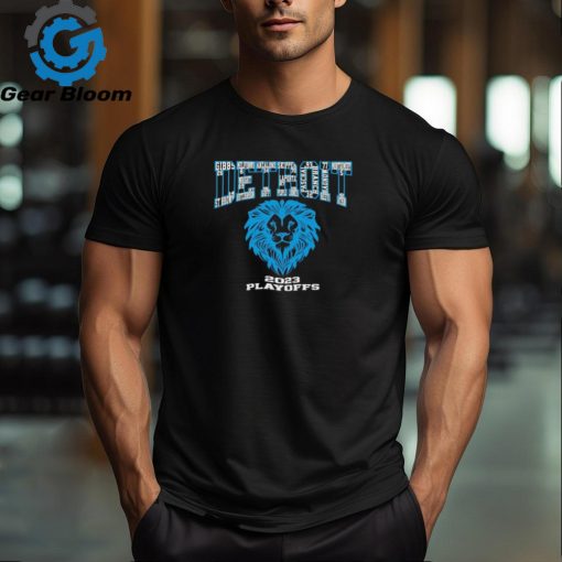 Detroit Lions Football Player Name 2023 Playoffs Logo Shirt