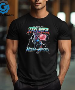 Donald Trump 2024 Ultra Maga T Shirt Trump Thunder USA Flag T shirt