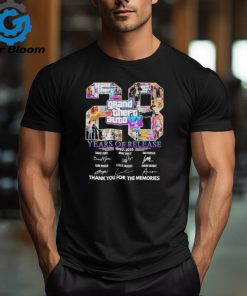 Grand Theft Auto VI 28 Years Of Release Memories Signatures Shirt