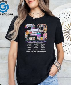 Grand Theft Auto VI 28 Years Of Release Memories Signatures Shirt