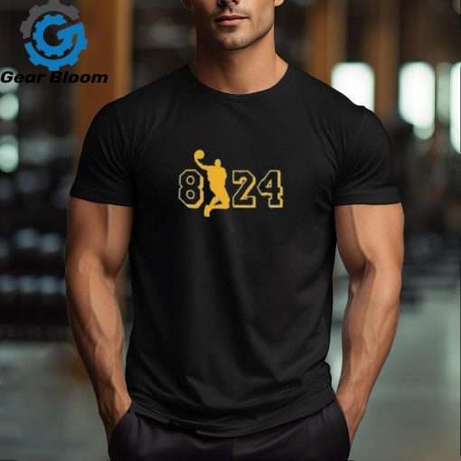 Hall of Fame Sports Memorabilia Tribute T Shirt for 8 24 Legend Kobe Support Los Angeles Basketball Shirt