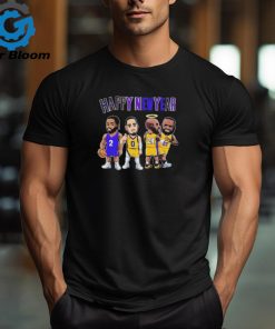 Happy New Year Chibi NBA Legend Kobe Bryant and James 2024 shirt