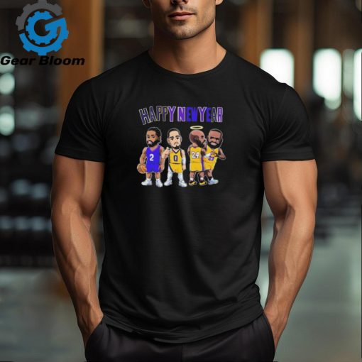 Happy New Year Chibi NBA Legend Kobe Bryant and James 2024 shirt