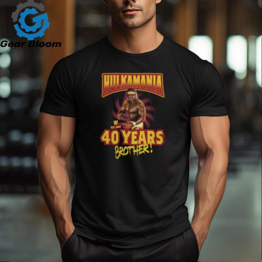 Hulk Hogan 40 Years Brother Est 1984 WWE Shirt