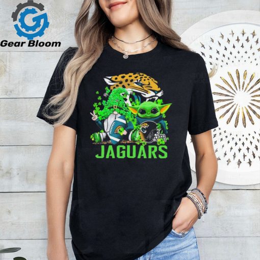 Jacksonville Jaguars Baby Yoda Happy St.Patrick’s Day Shamrock t shirt