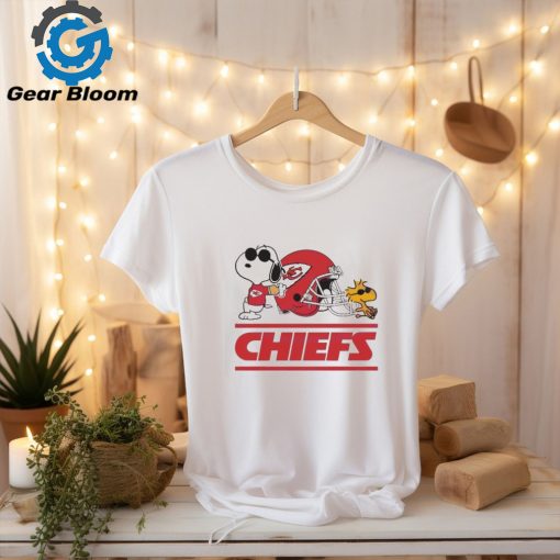 Kansas City Chiefs Snoopy And Woodstock Helmet Shirt