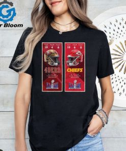 Kansas City Chiefs vs San Francisco 49ers Super Bowl LVIII Matchup Ticket Sales shirt
