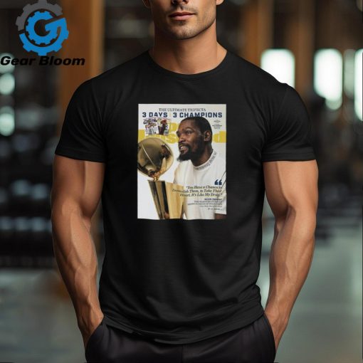 Kevin Durant Golden State Warriors NBA Sports Illustrated Cover Tee Shirt