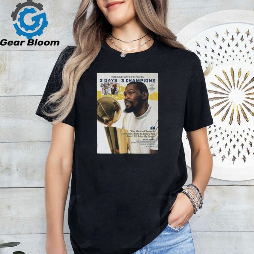 Kevin Durant Golden State Warriors NBA Sports Illustrated Cover Tee Shirt