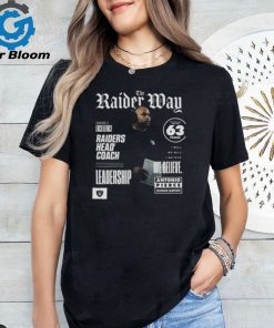 Las Vegas Raiders The Raider Way Commitment To Excellence Raiders Head Coach Leadership Antonio Pierce 63 Points Franchise Record T Shirt