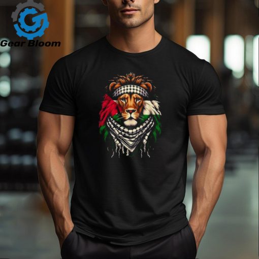 Lion Flag of Palestine   Gift for Palestinian from Palestine, Palestine Lion shirt