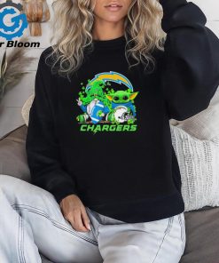 Los Angeles Chargers Baby Yoda Happy St.Patrick’s Day Shamrock t shirt