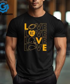 Love Kansas City Football Helmet 2024 Shirt