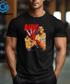 Magic Johnson Aids Los Angeles Lakers Basketball Shirt