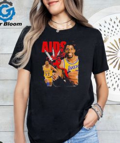 Magic Johnson Aids Los Angeles Lakers Basketball Shirt