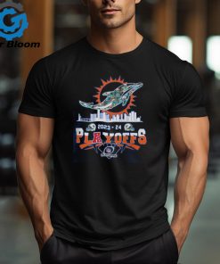 Miami Dolphins Skyline Playoffs 2023 2024 Signatures Shirt