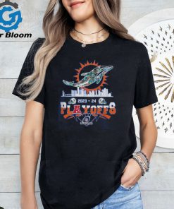 Miami Dolphins Skyline Playoffs 2023 2024 Signatures Shirt