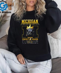 Michigan Undefeated Logan Wolverine Perfect Season signatures shirt