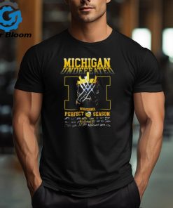 Michigan Undefeated Logan Wolverine Perfect Season signatures shirt