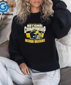 Michigan Wolverines 2024 CFP National Championship Helmet T Shirt