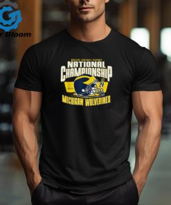 Michigan Wolverines 2024 CFP National Championship Helmet T Shirt