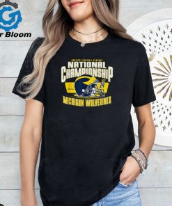 Michigan Wolverines 2024 CFP National Championship Helmet T Shirt