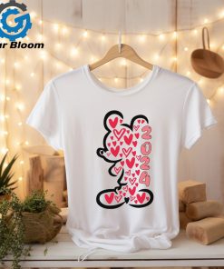 Mickey And Minnie Happy 2024 Valentine's Day Tshirt