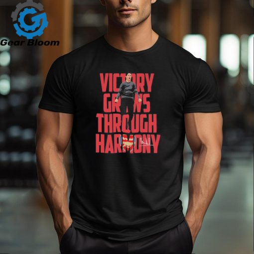 Mikel Arteta Coach Arsenal Victory grows through Harmony signature shirt