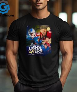 NFL Playoffs NFC Championship 2024 Detroit Lions Vs San Francisco 49ers Matchup January 28th Unisex T Shirt