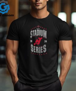 New Jersey Devils WEAR by Erin Andrews Women's 2024 NHL Stadium Series Boyfriend T Shirt