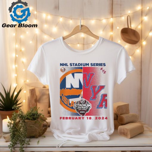 New York Islanders vs. New York Rangers Youth 2024 NHL Stadium Series Matchup T Shirt