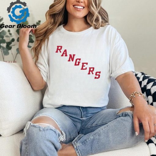 New York Rangers Mitchell & Ness Legendary Slub Vintage Raglan Long Sleeve T Shirt