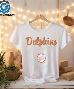 Outerstuff Nfl Youth Girls Miami Dolphins V Neck Heart T Shirt