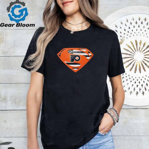 Philadelphia Flyers Superman logo shirt