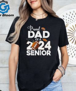 Proud 2024 Senior Football Graduate Dad Tee Shirt
