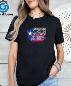 Razor Wire Stand With Texas To Protect America shirt