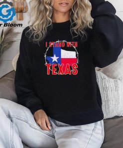 Retro I Stand With Texas Map shirt