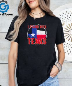 Retro I Stand With Texas Map shirt