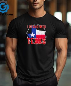 Retro I Stand With Texas Map shirt