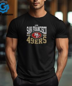 San Francisco 49ers Majestic Threads Super Bowl LVIII Tri Blend Logo Shirt