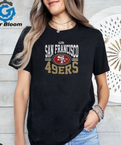 San Francisco 49ers Majestic Threads Super Bowl LVIII Tri Blend Logo Shirt