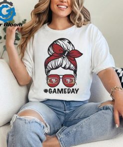 San Francisco 49ers Messy Bun Mom Game Day Shirt