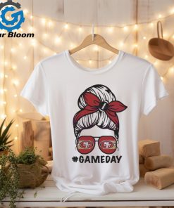 San Francisco 49ers Messy Bun Mom Game Day Shirt