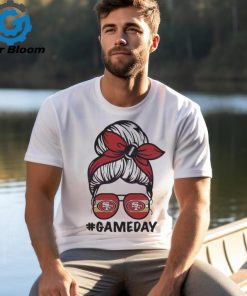 San Francisco 49ers Messy Bun Mom Game Day Shirt