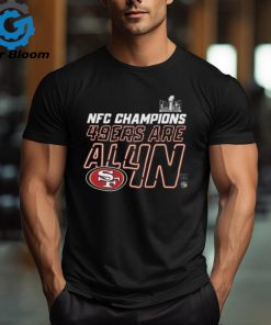 San Francisco 49ers Nike Toddler 2023 NFC Champions Locker Room Trophy Collection shirt