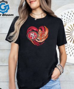 San Francisco 49ers and San Francisco Giants Heart Shirt