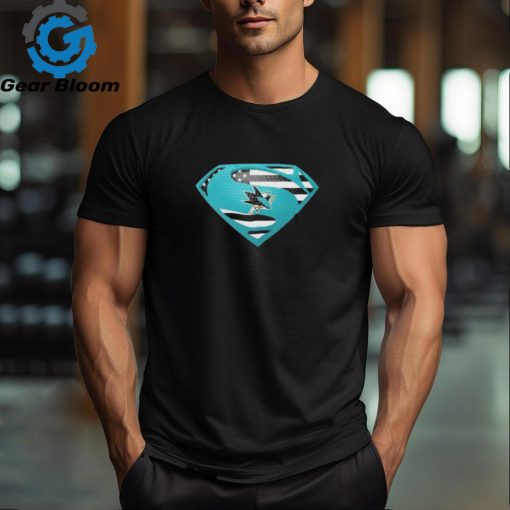 San Jose Sharks Superman logo shirt